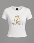 Camiseta crop top ajustada para mujer / Women Fitted Crop T-Shirt